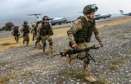 CSTO military exercise in Tajikistan