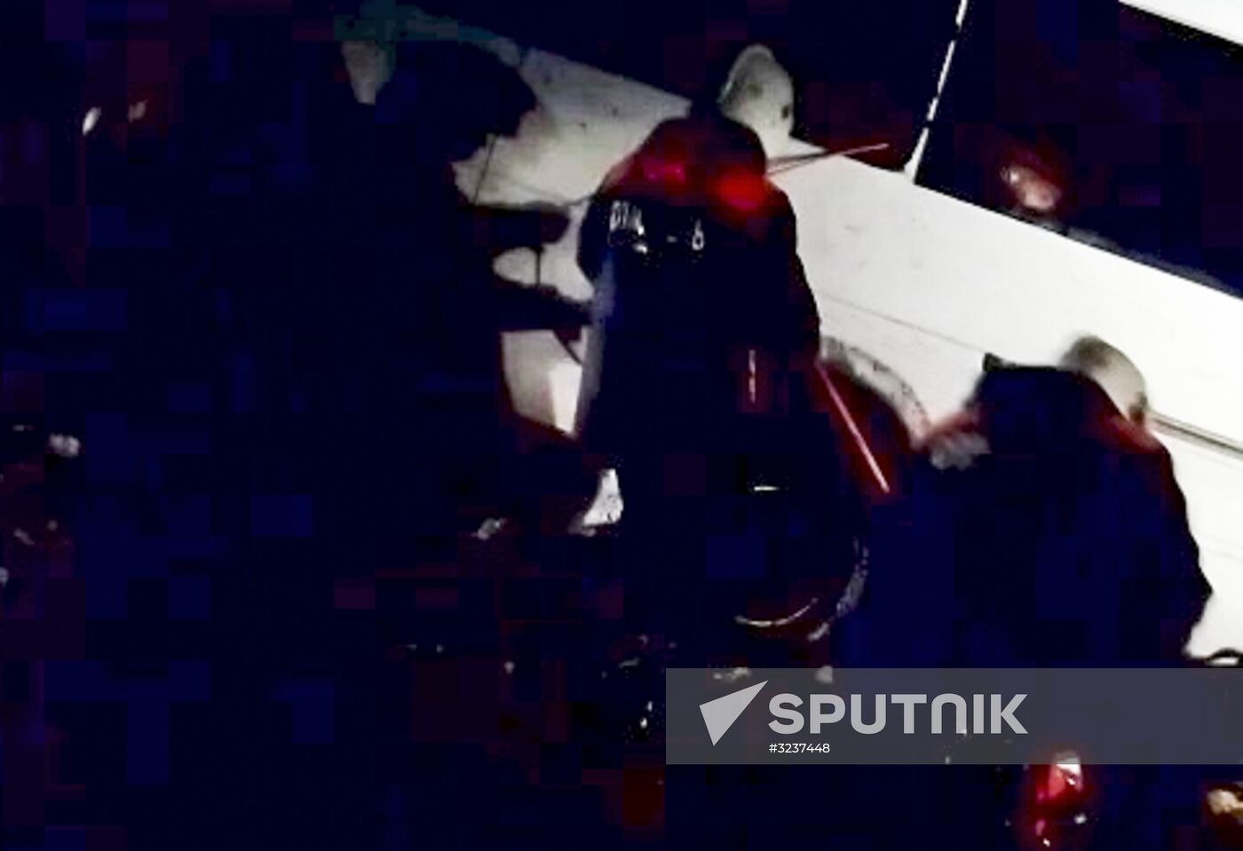 Log truck and minibus collide in Mari El