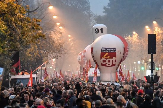Paris protests against Emmanuel Macron's policies