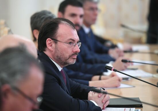 Foreign Minister Sergei Lavrov meets with Mexican counterpart, Dr. Luis Videgaray Caso