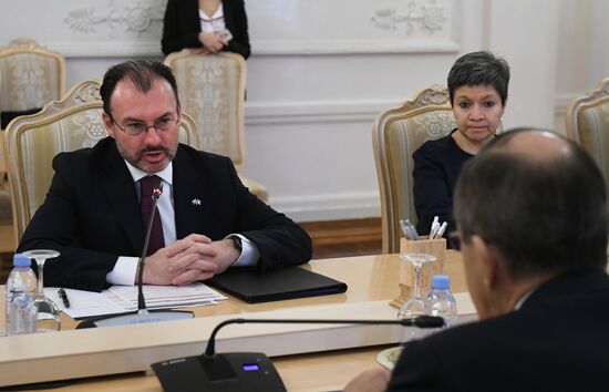 Foreign Minister Sergei Lavrov meets with Mexican counterpart, Dr. Luis Videgaray Caso