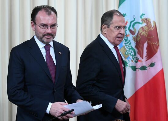 Foreign Minister Sergei Lavrov meets with Mexican counterpart, Dr. Luis Videgaray Caso