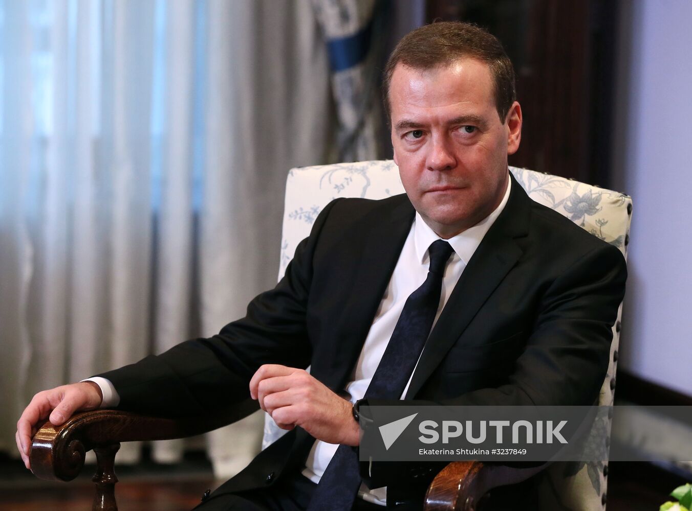 Prime Minister Dmitry Medvedev meets with the WHO Director-General