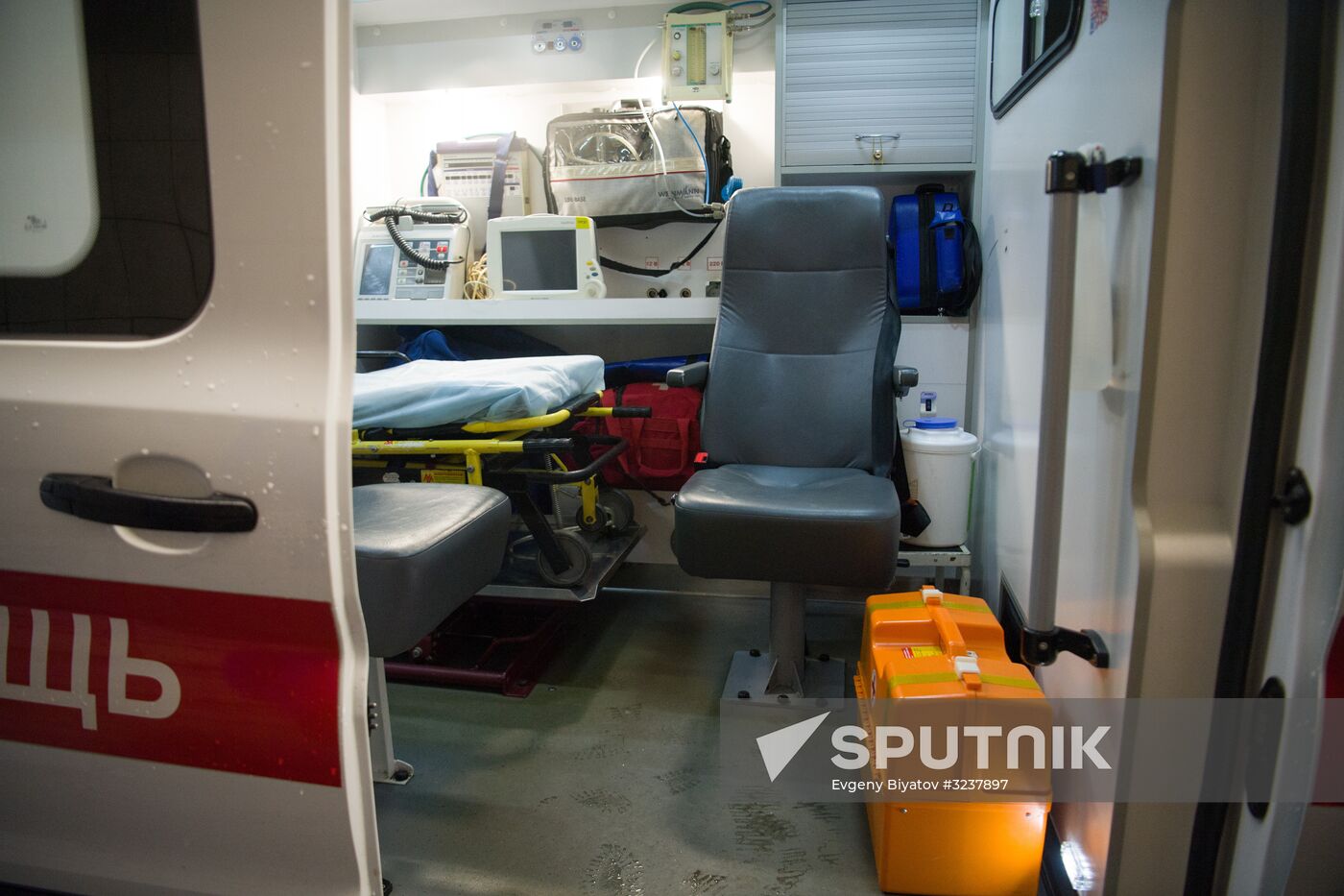 Puchkov emergency medical assistance station at work in Moscow