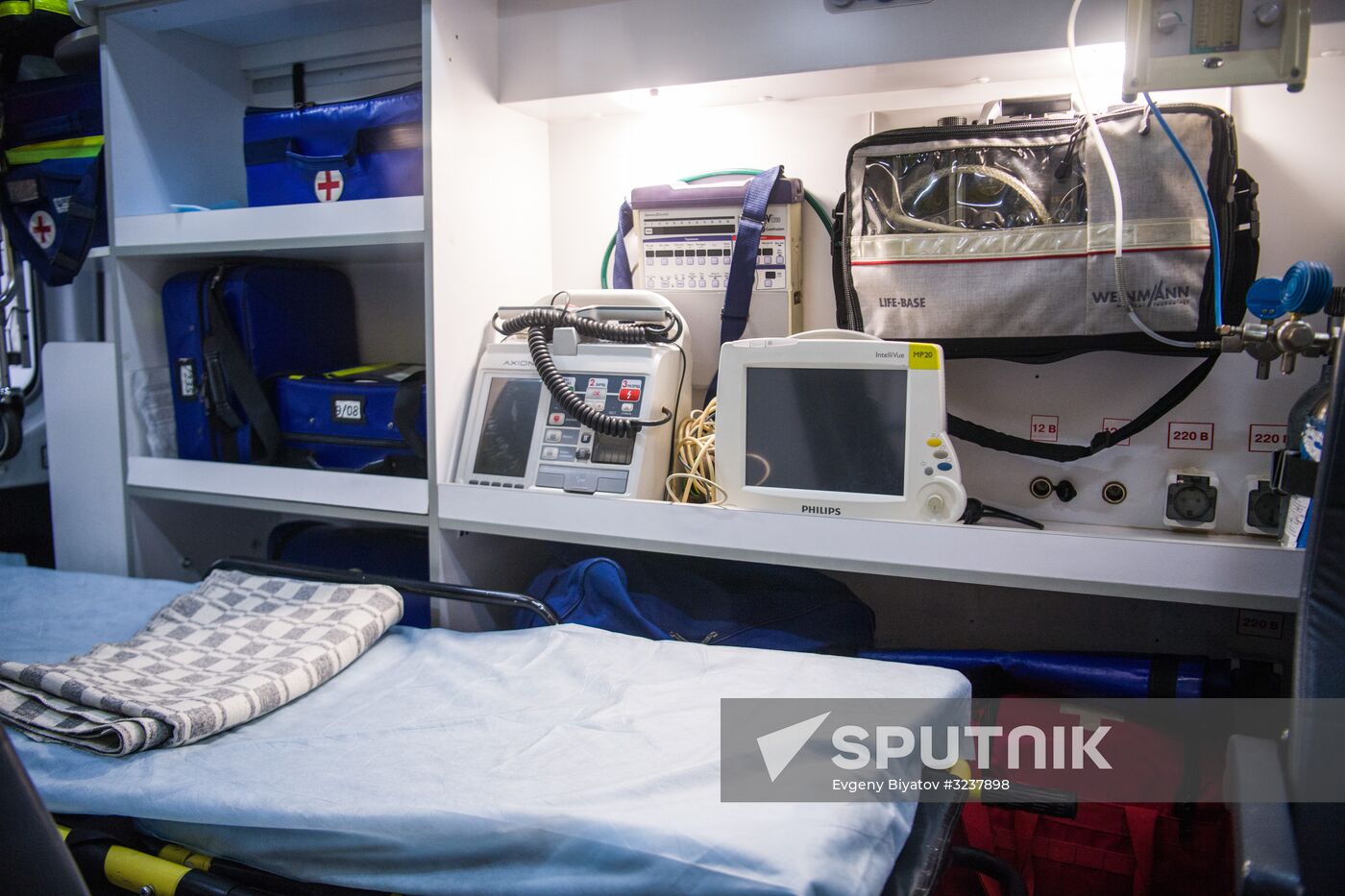 Puchkov emergency medical assistance station at work in Moscow