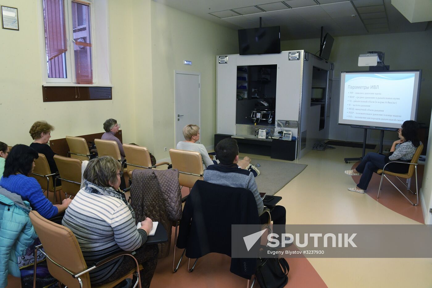 Puchkov emergency medical assistance station at work in Moscow
