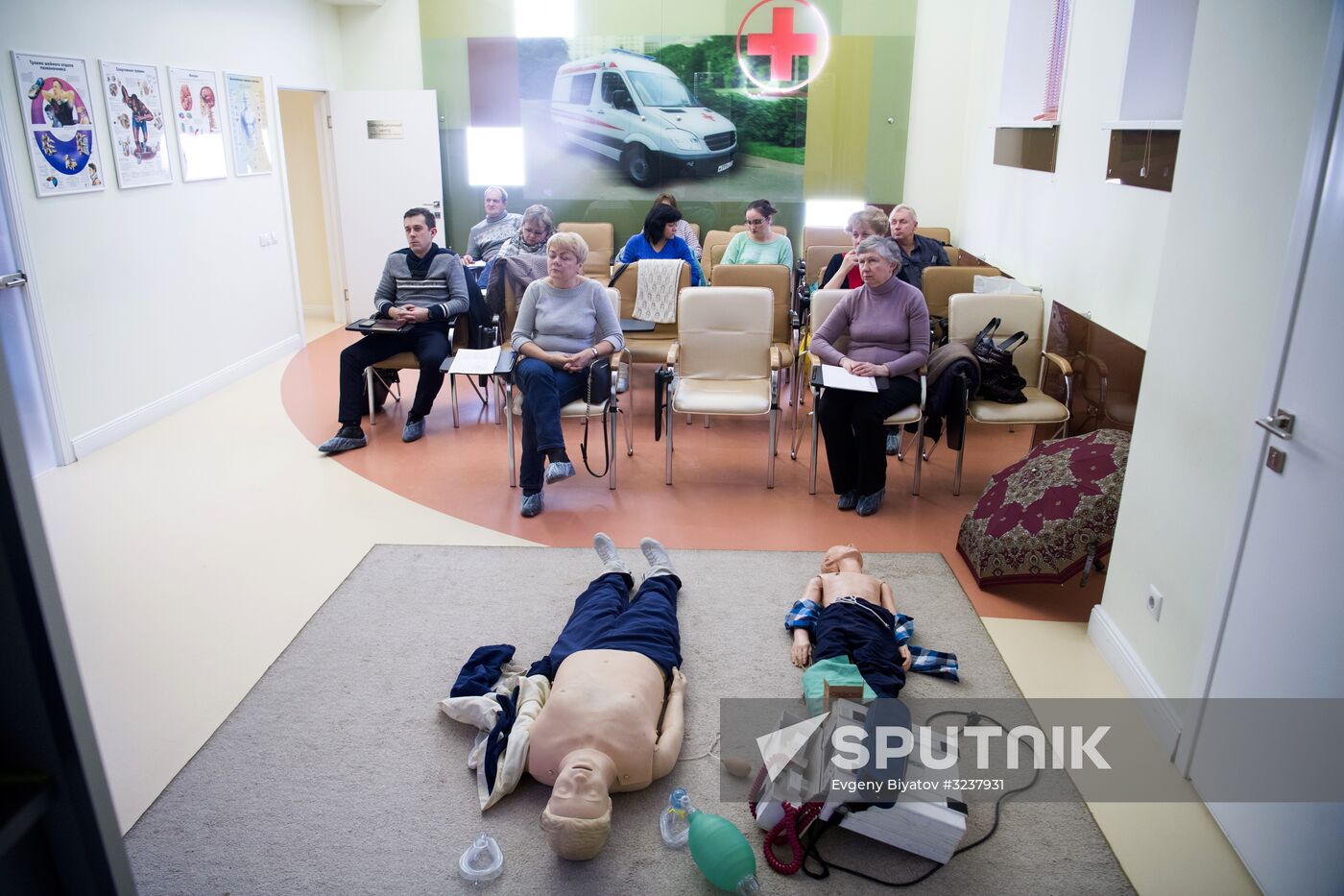 Puchkov emergency medical assistance station at work in Moscow