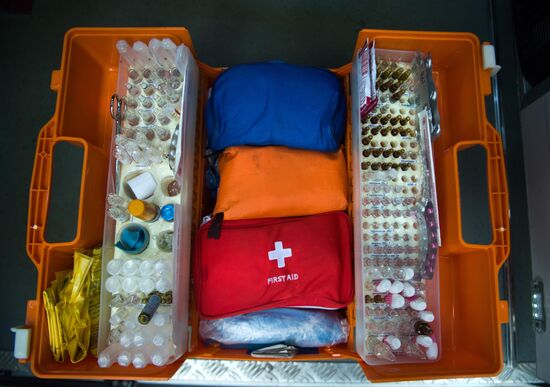 Puchkov emergency medical assistance station at work in Moscow