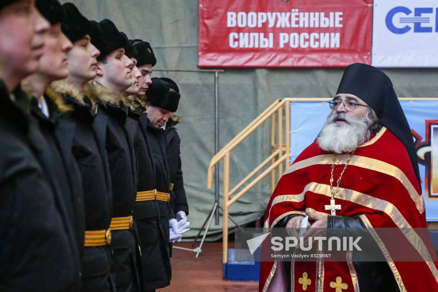 Launching Prince Vladimir nuclear-powered submarine cruiser in Severodvinsk