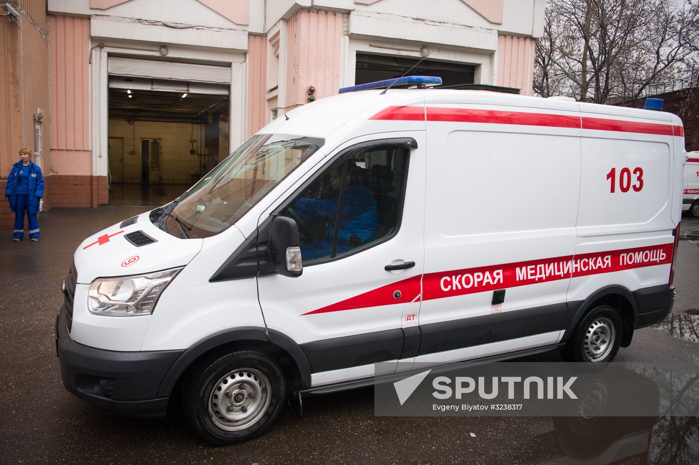 Puchkov emergency medical assistance station at work in Moscow