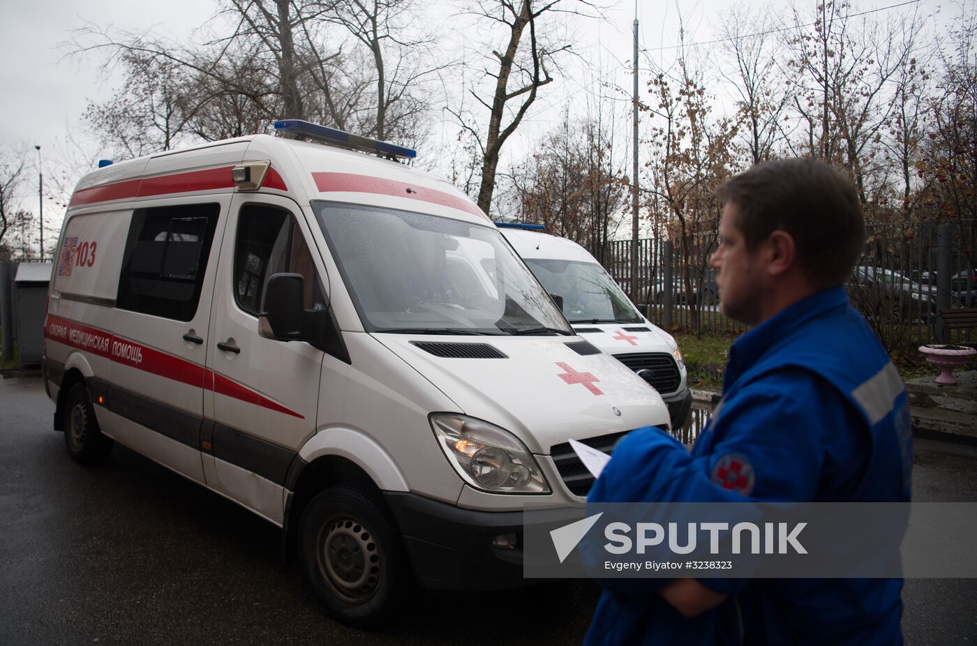 Puchkov emergency medical assistance station at work in Moscow