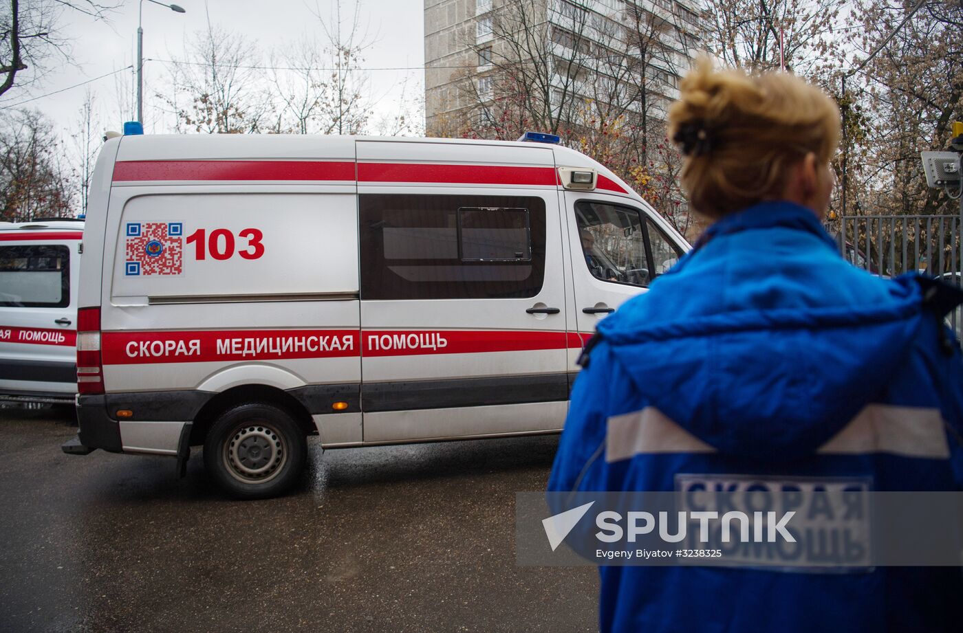 Puchkov emergency medical assistance station at work in Moscow