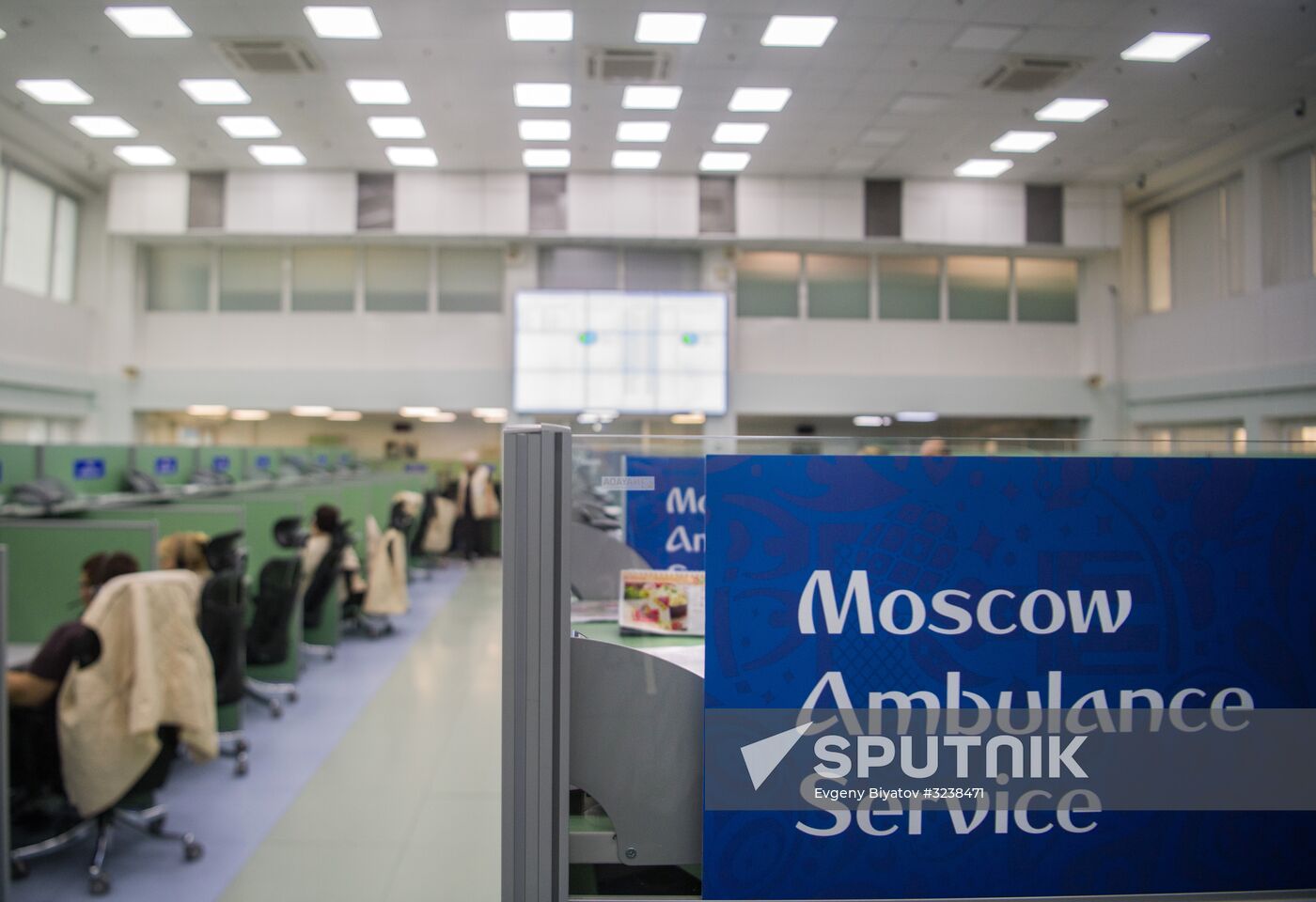 Puchkov emergency medical assistance station at work in Moscow