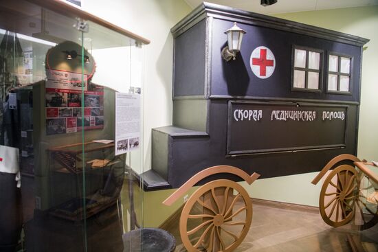 Puchkov emergency medical assistance station at work in Moscow