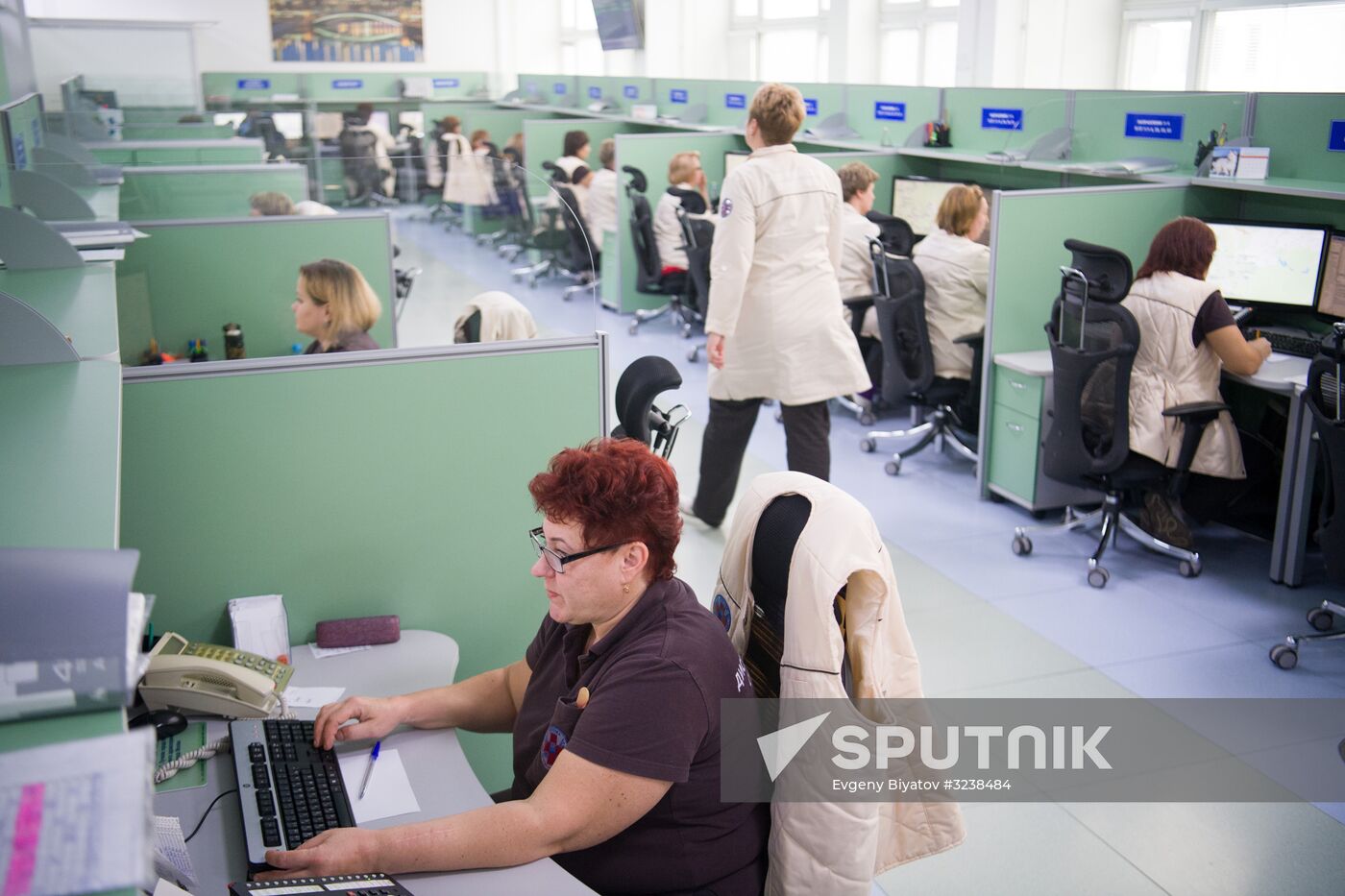 Puchkov emergency medical assistance station at work in Moscow