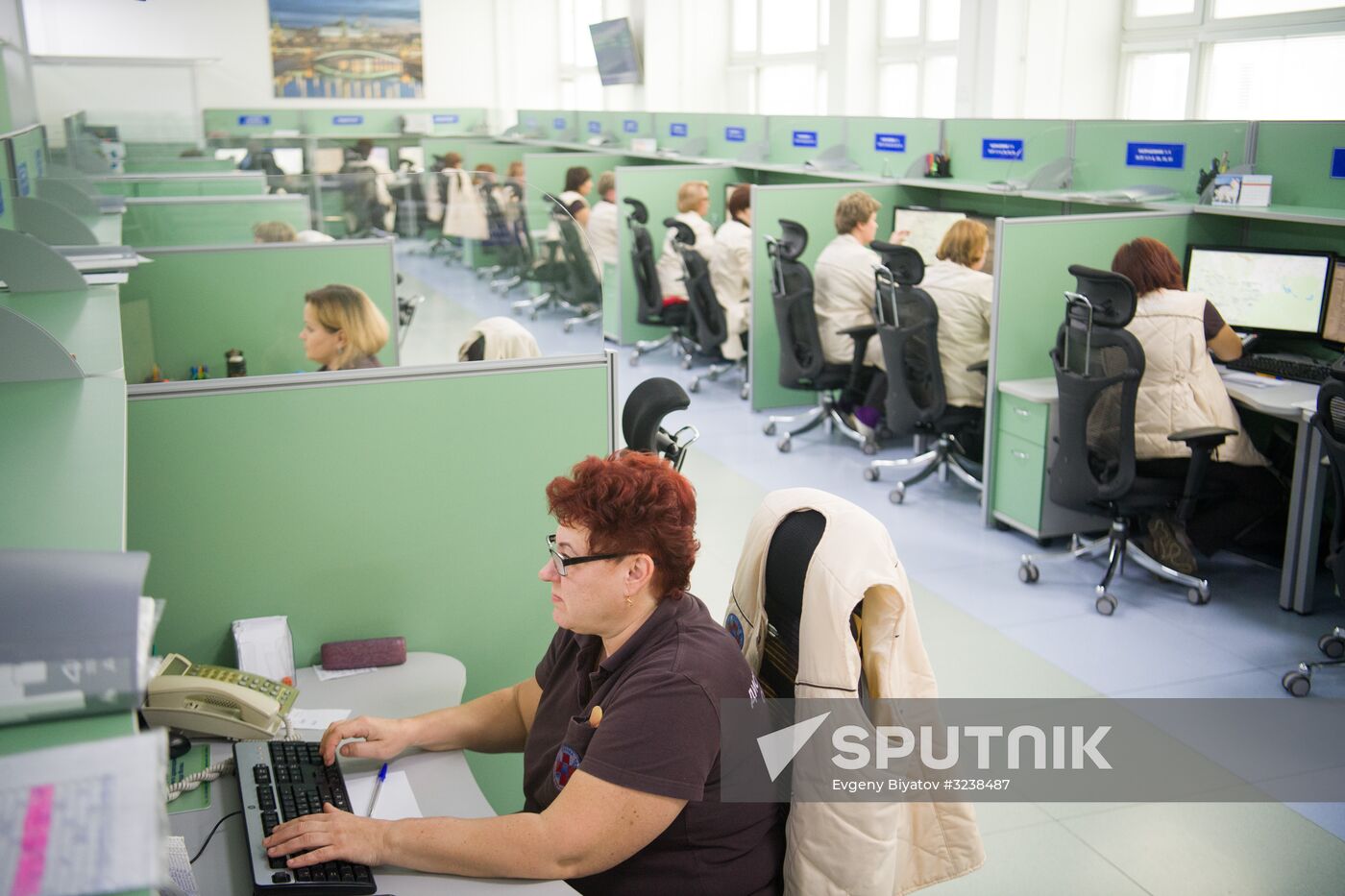 Puchkov emergency medical assistance station at work in Moscow