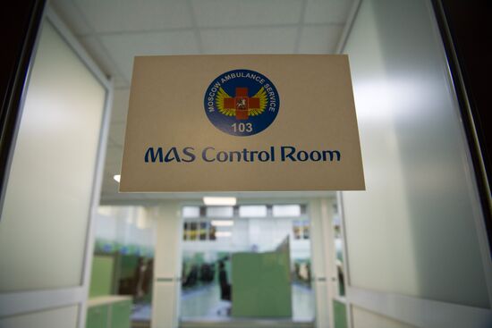 Puchkov emergency medical assistance station at work in Moscow