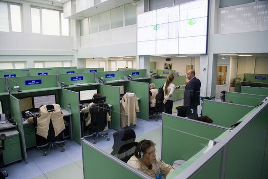 Puchkov emergency medical assistance station at work in Moscow