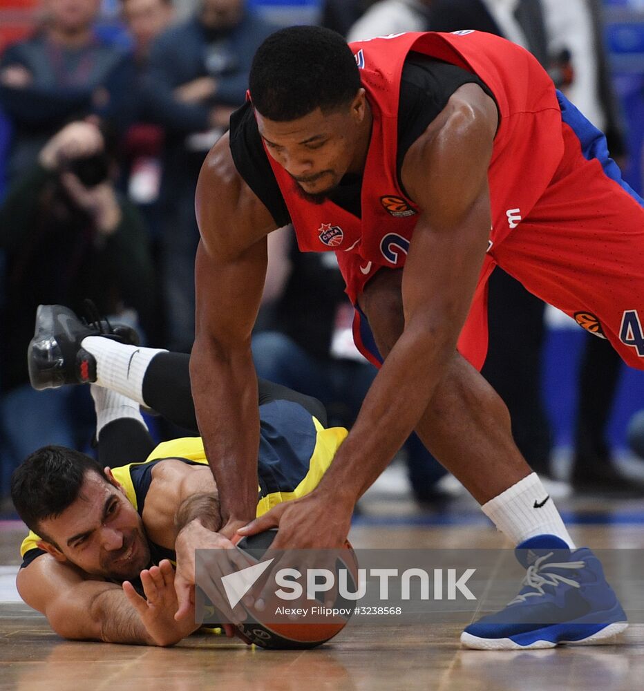 Basketball. Euroleague. CSKA vs. Fenerbahce
