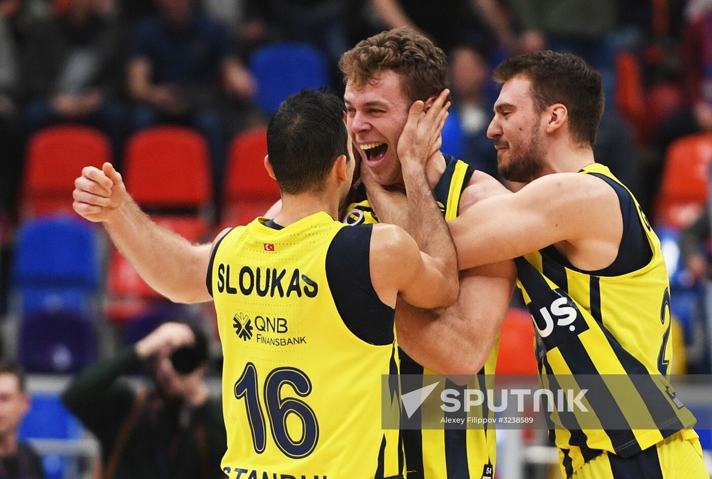 Basketball. Euroleague. CSKA vs. Fenerbahce
