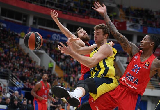 Basketball. Euroleague. CSKA vs. Fenerbahce
