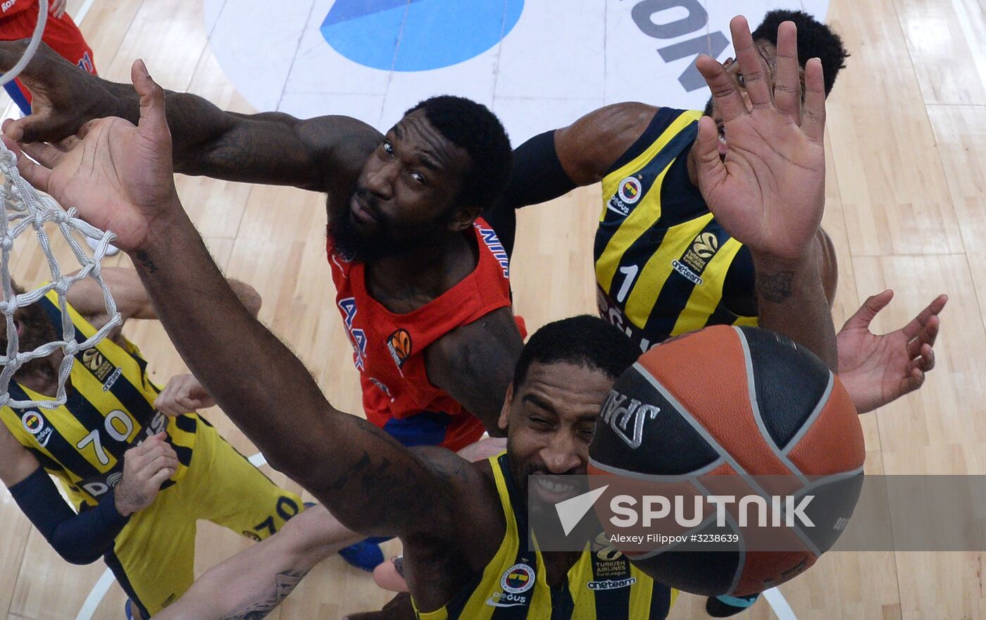 Basketball. Euroleague. CSKA vs. Fenerbahce