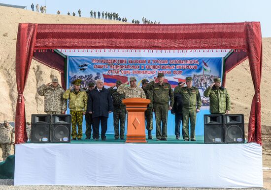 CSTO drill in Tajikistan