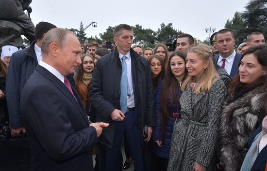 President Putin visits Yalta