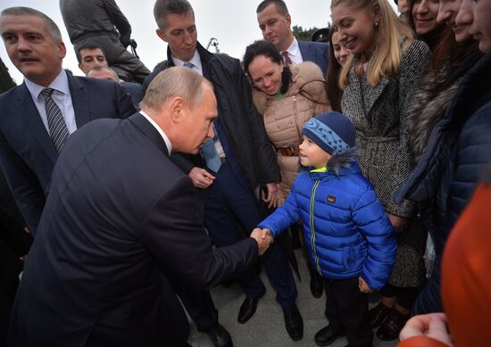 President Putin visits Yalta