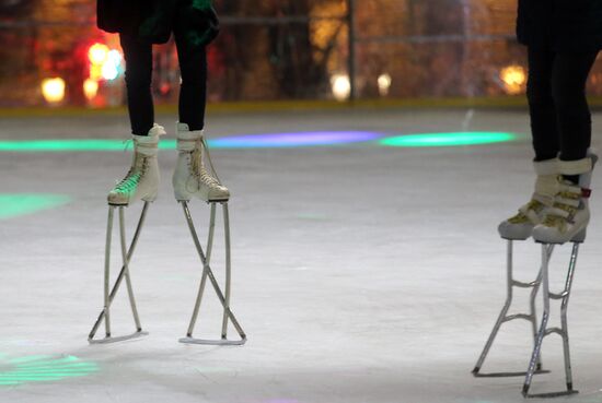 Hermitage Garden opens skating-rink, new season