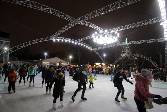 Hermitage Garden opens skating-rink, new season