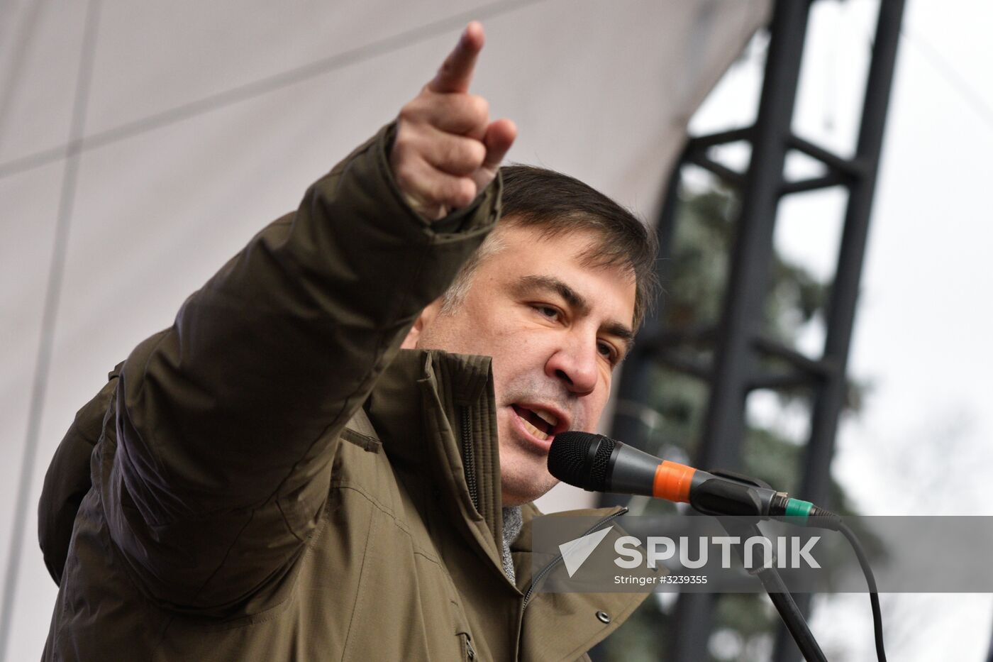 Mikheil Saakashvili's party rally in Kiev