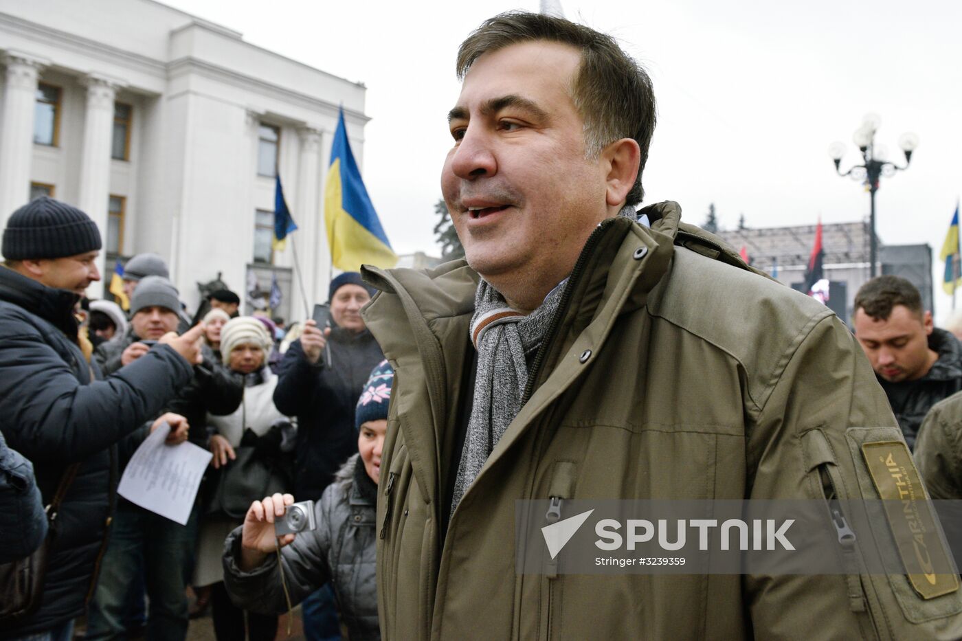 Mikheil Saakashvili's party rally in Kiev