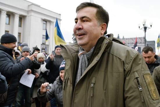 Mikheil Saakashvili's party rally in Kiev