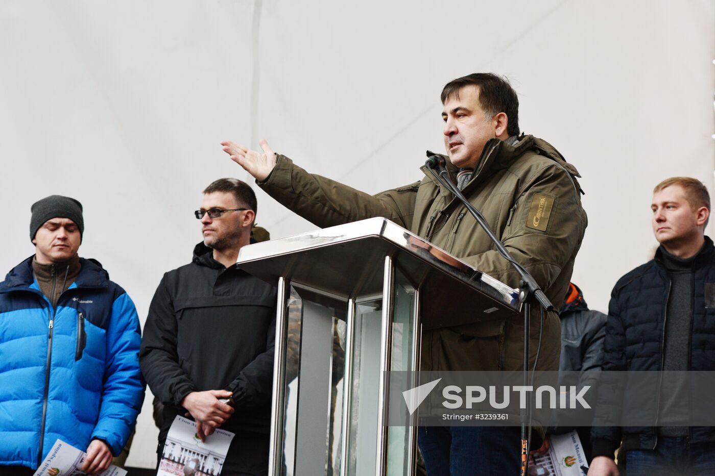 Mikheil Saakashvili's party rally in Kiev