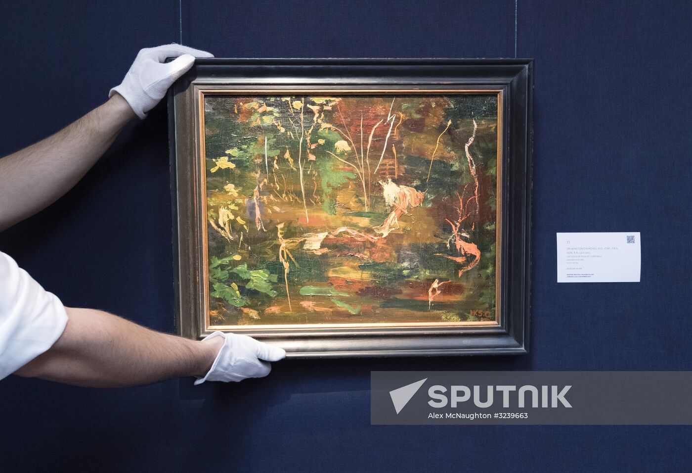 Winston Churchill's last picture put up for auction