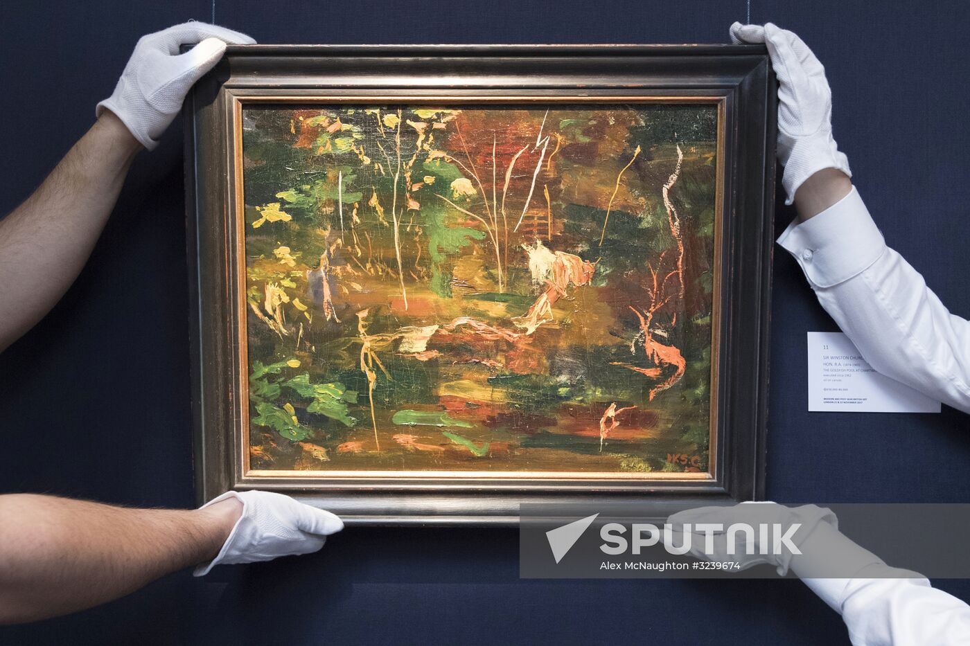 Winston Churchill's last picture put up for auction