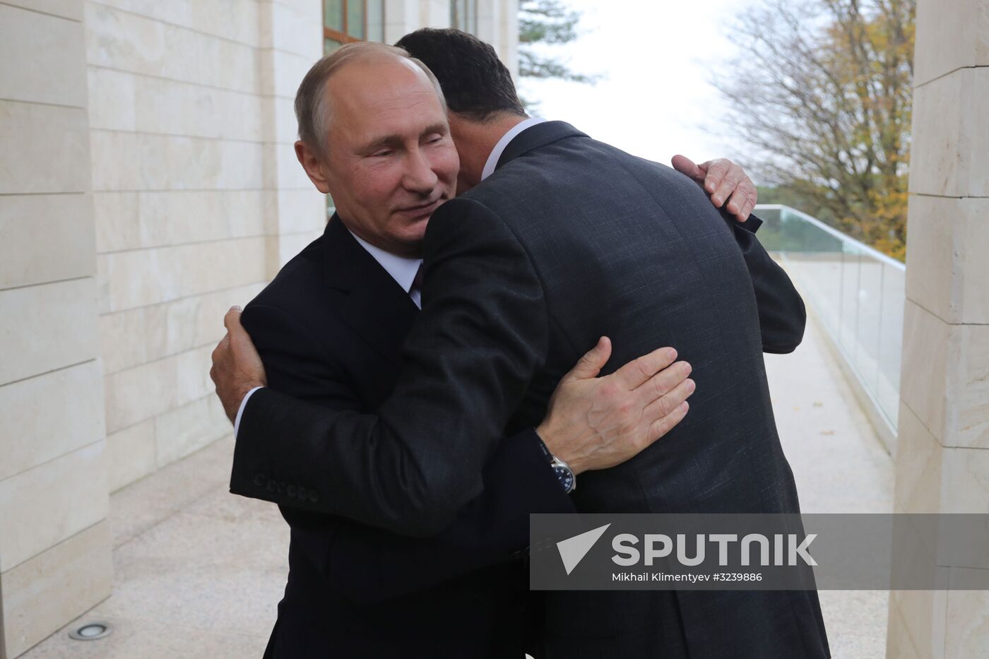 Vladimir Putin meets with Syrian President Bashar Al-Assad
