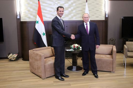 Vladimir Putin meets with Syrian President Bashar Al-Assad