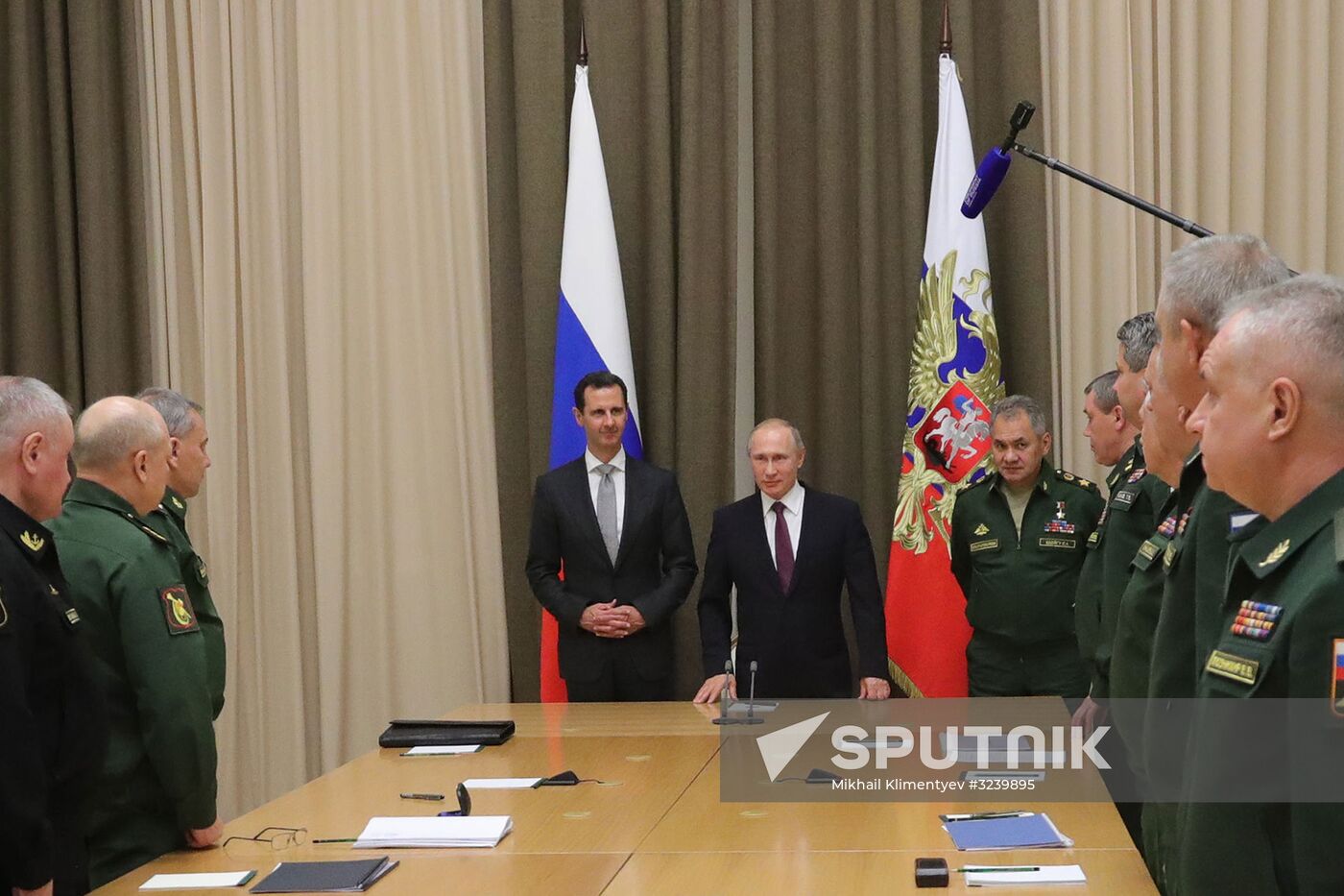 Vladimir Putin meets with Syrian President Bashar Al-Assad