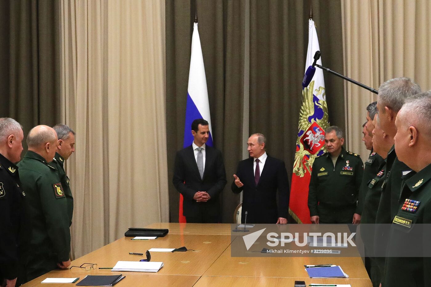 Vladimir Putin meets with Syrian President Bashar Al-Assad