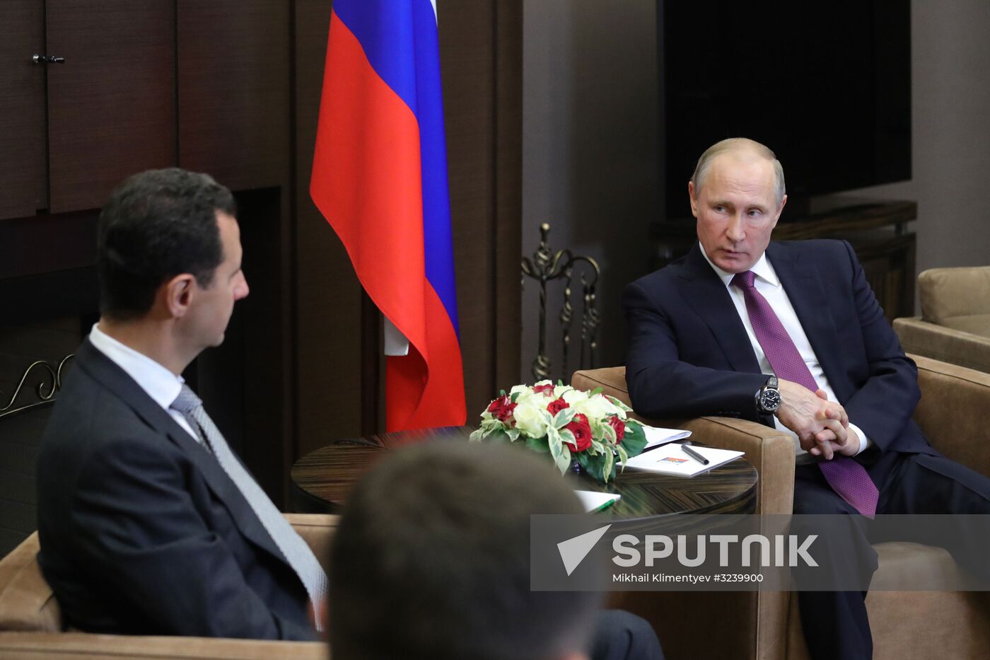 Vladimir Putin meets with Syrian President Bashar Al-Assad
