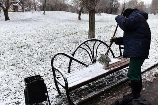Snow in Moscow