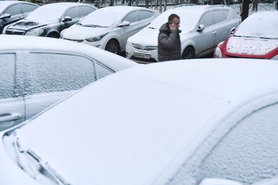 Snow in Moscow
