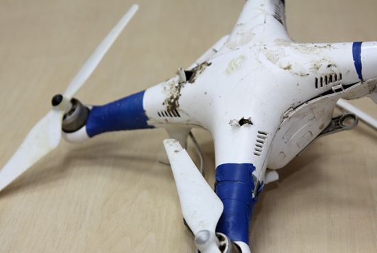 Donetsk People's Republic reports on a Ukrainian drone shot down in Dokuchayevsk