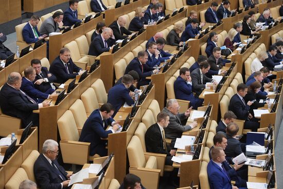 State Duma plenary meeting