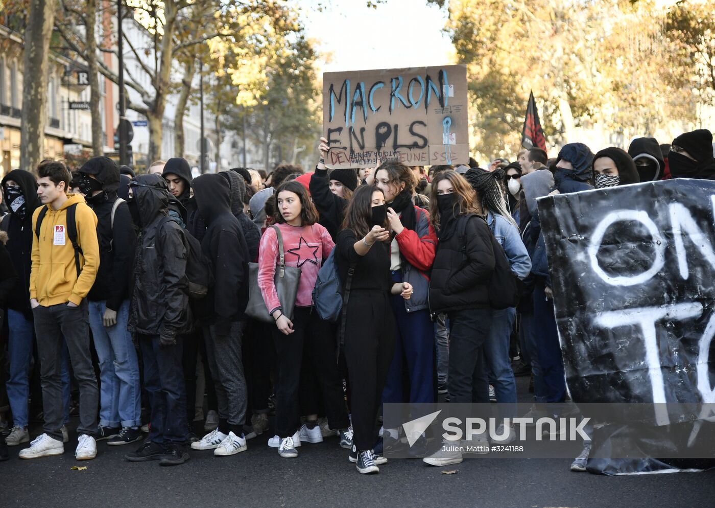 Protest against education reform in Paris