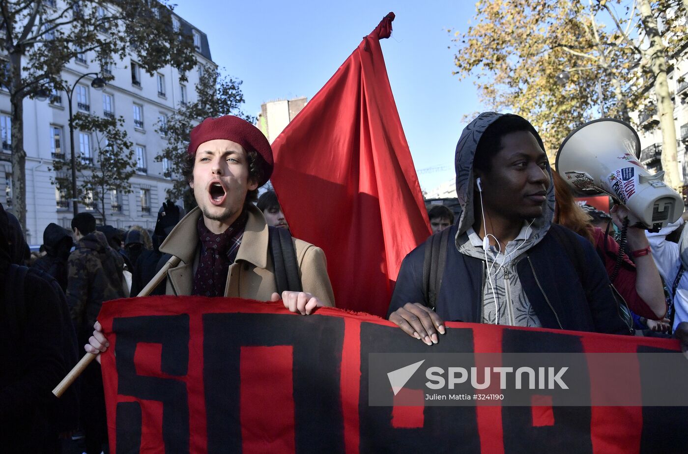 Protest against education reform in Paris