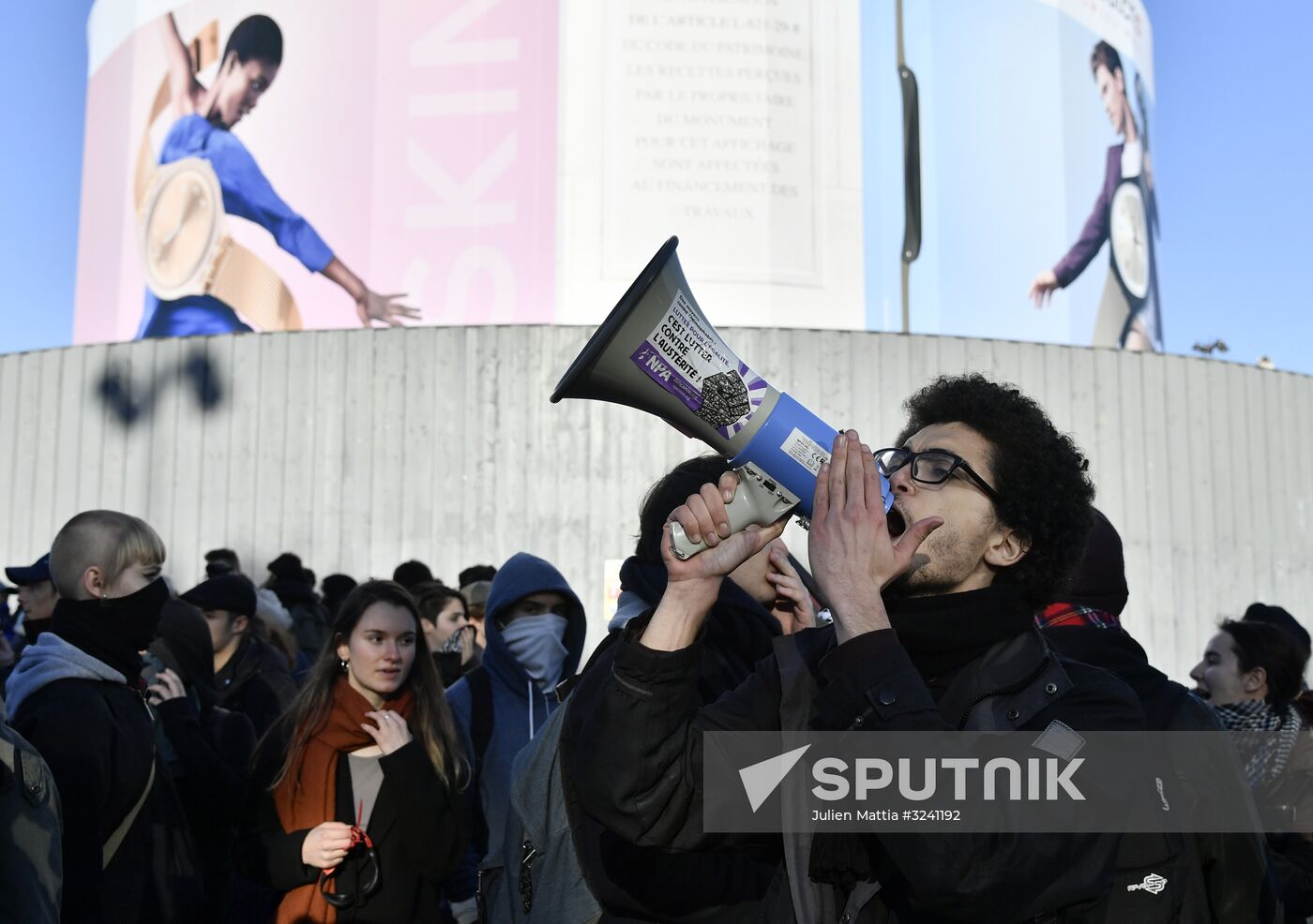 Protest against education reform in Paris