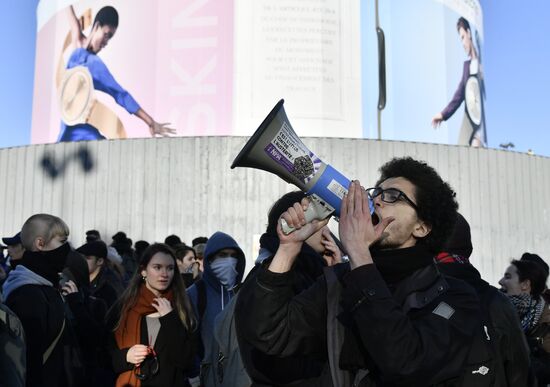 Protest against education reform in Paris